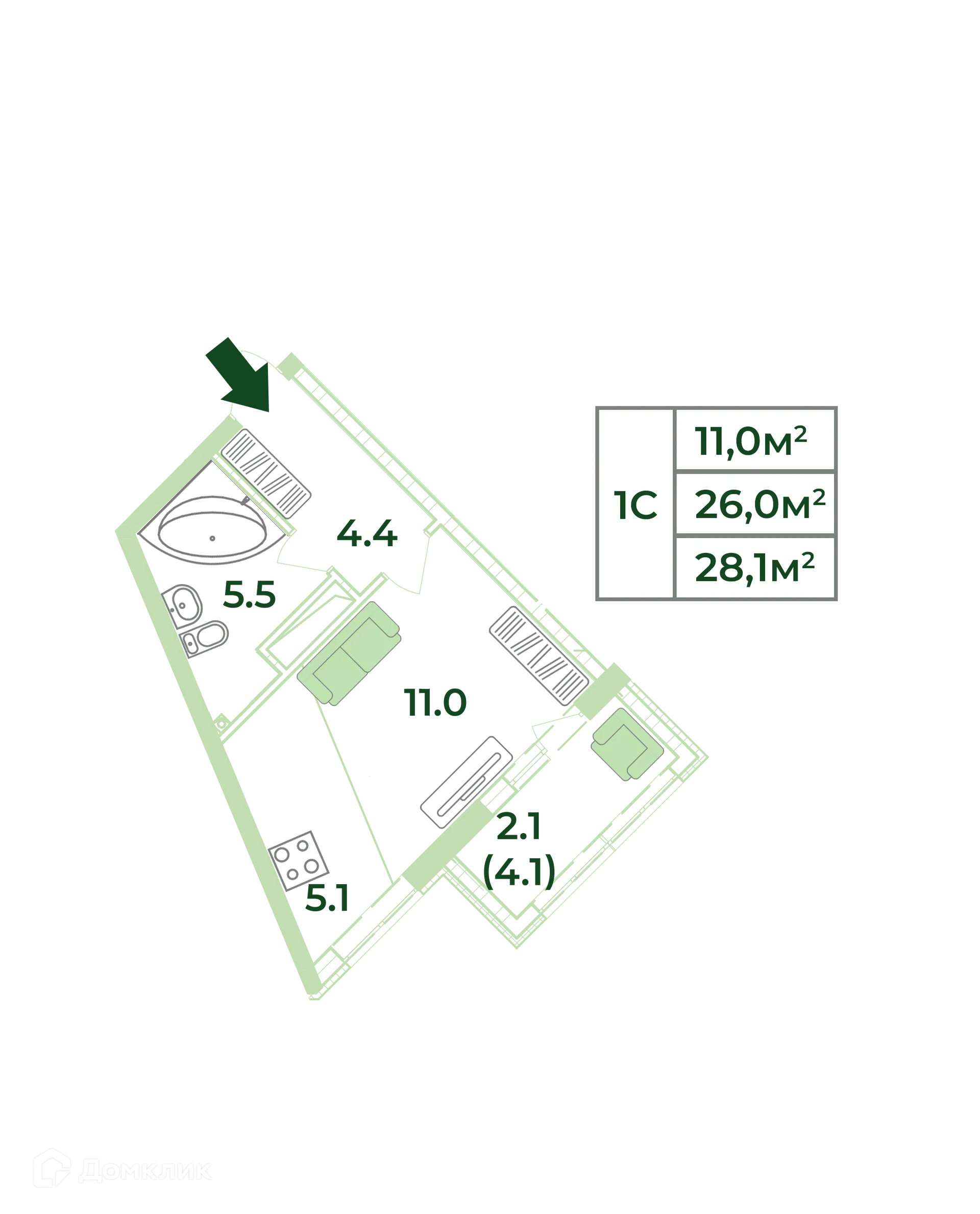 Фото квартиры в ЖК Жигулина роща