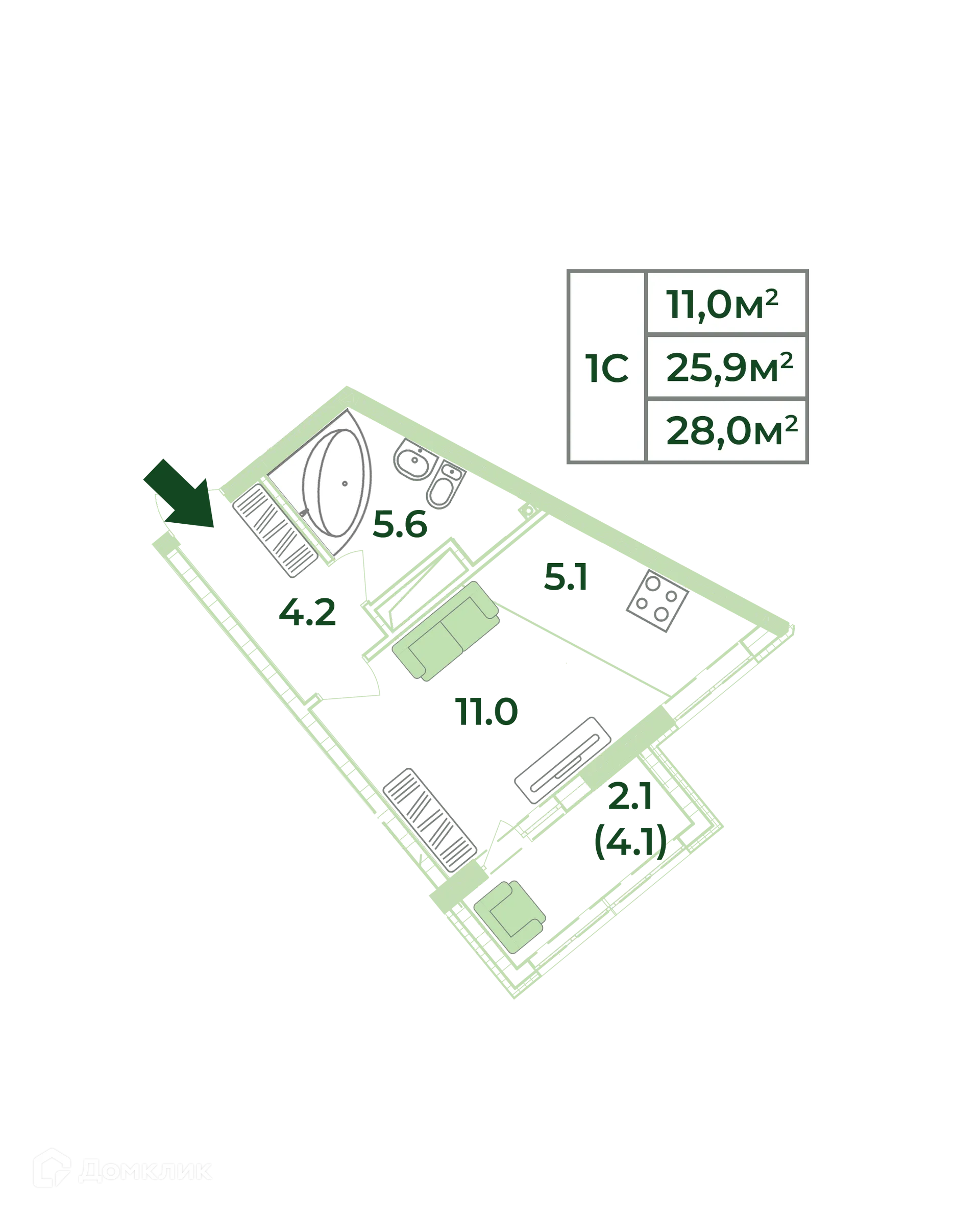 Фото квартиры в ЖК Жигулина роща