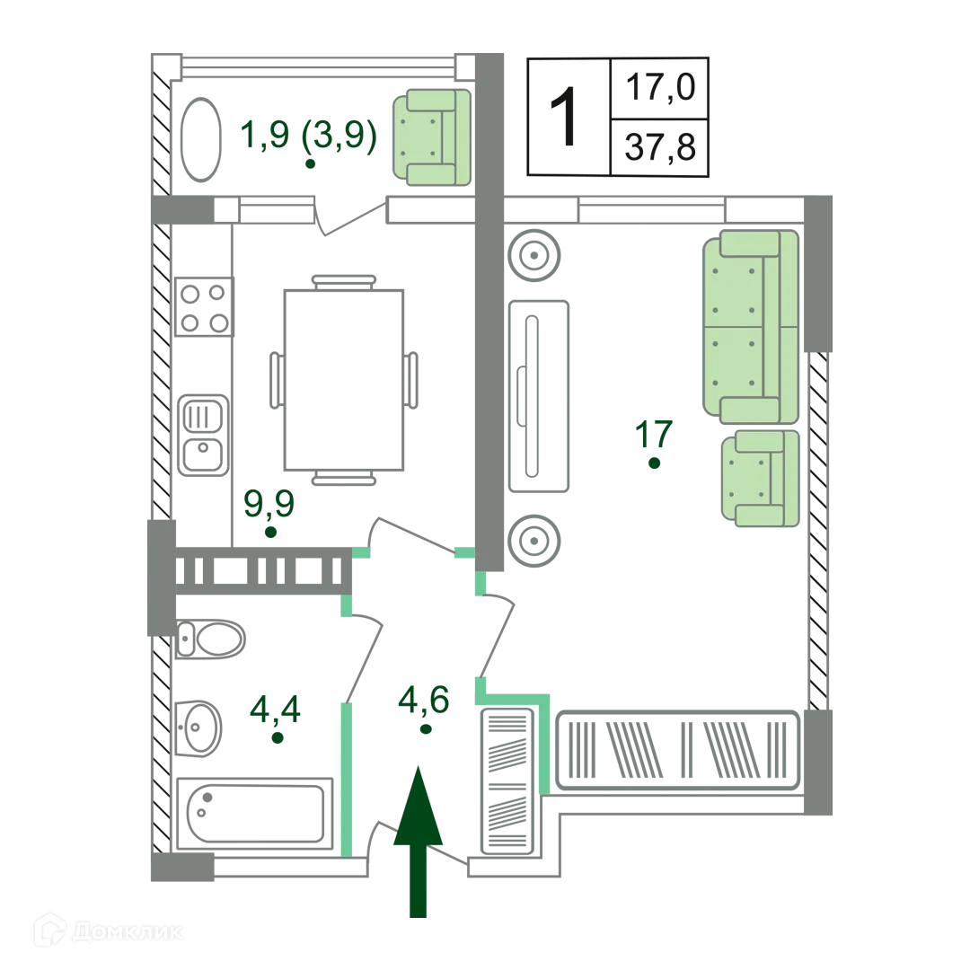 Фото квартиры в ЖК Жигулина роща