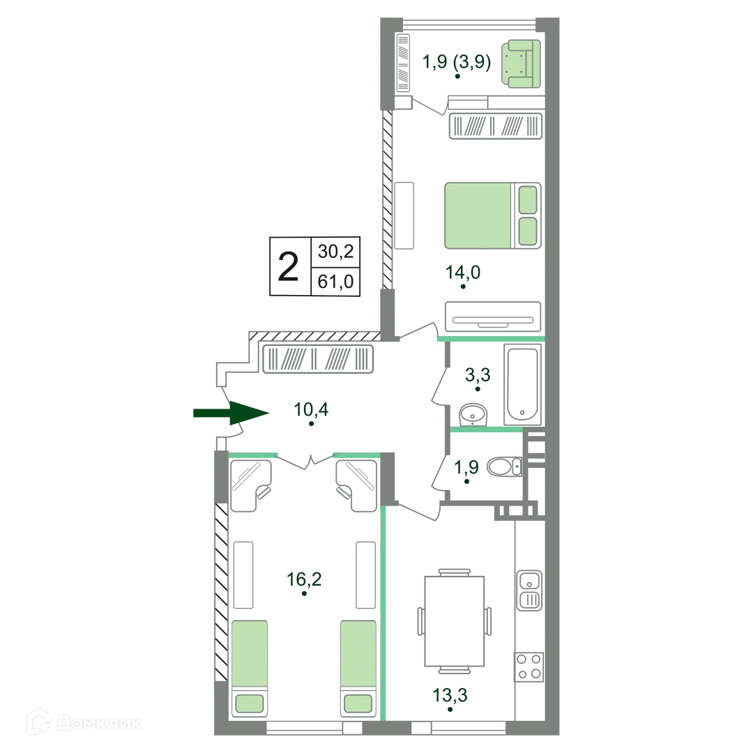 Фото квартиры в ЖК Жигулина роща