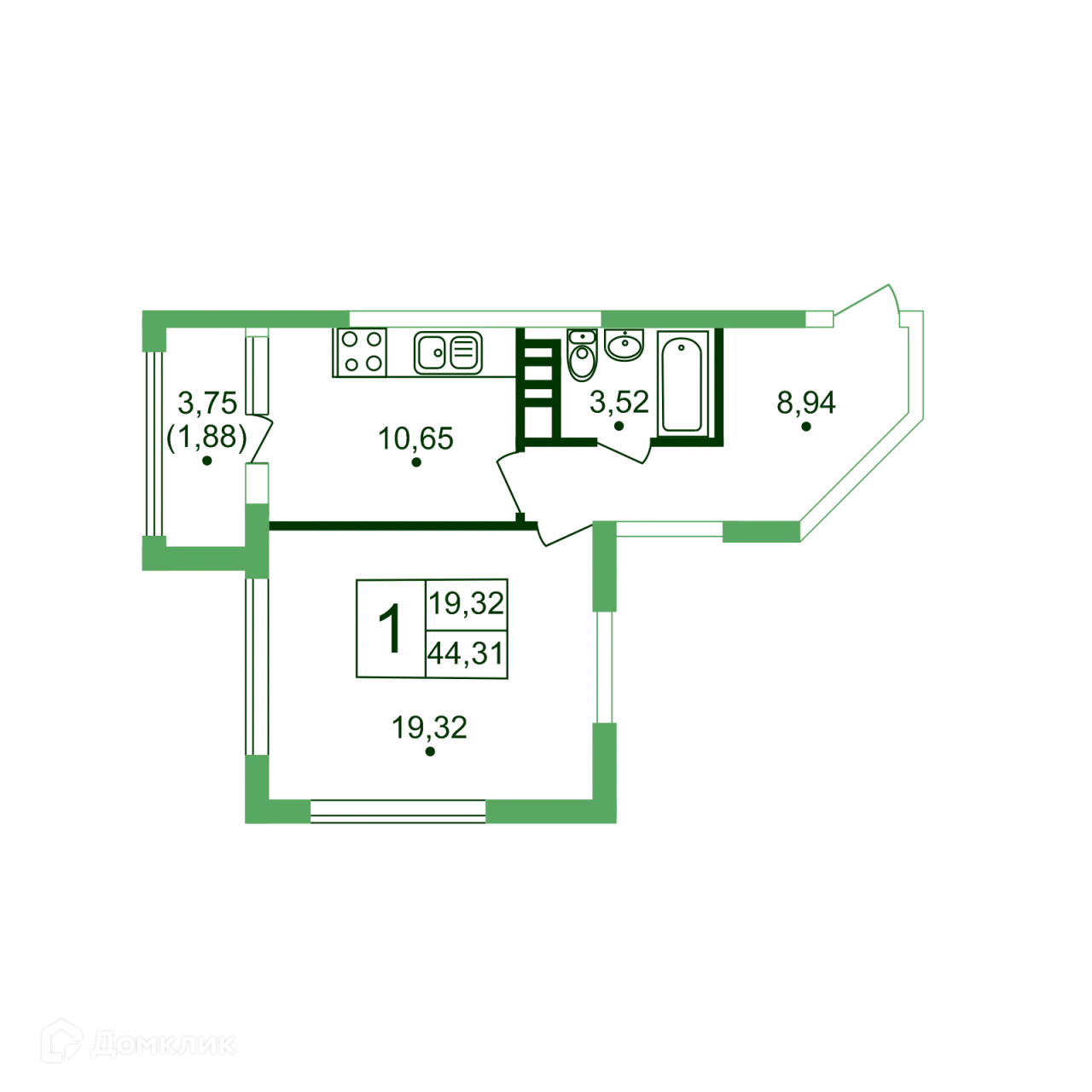 Фото квартиры в ЖК Жигулина роща