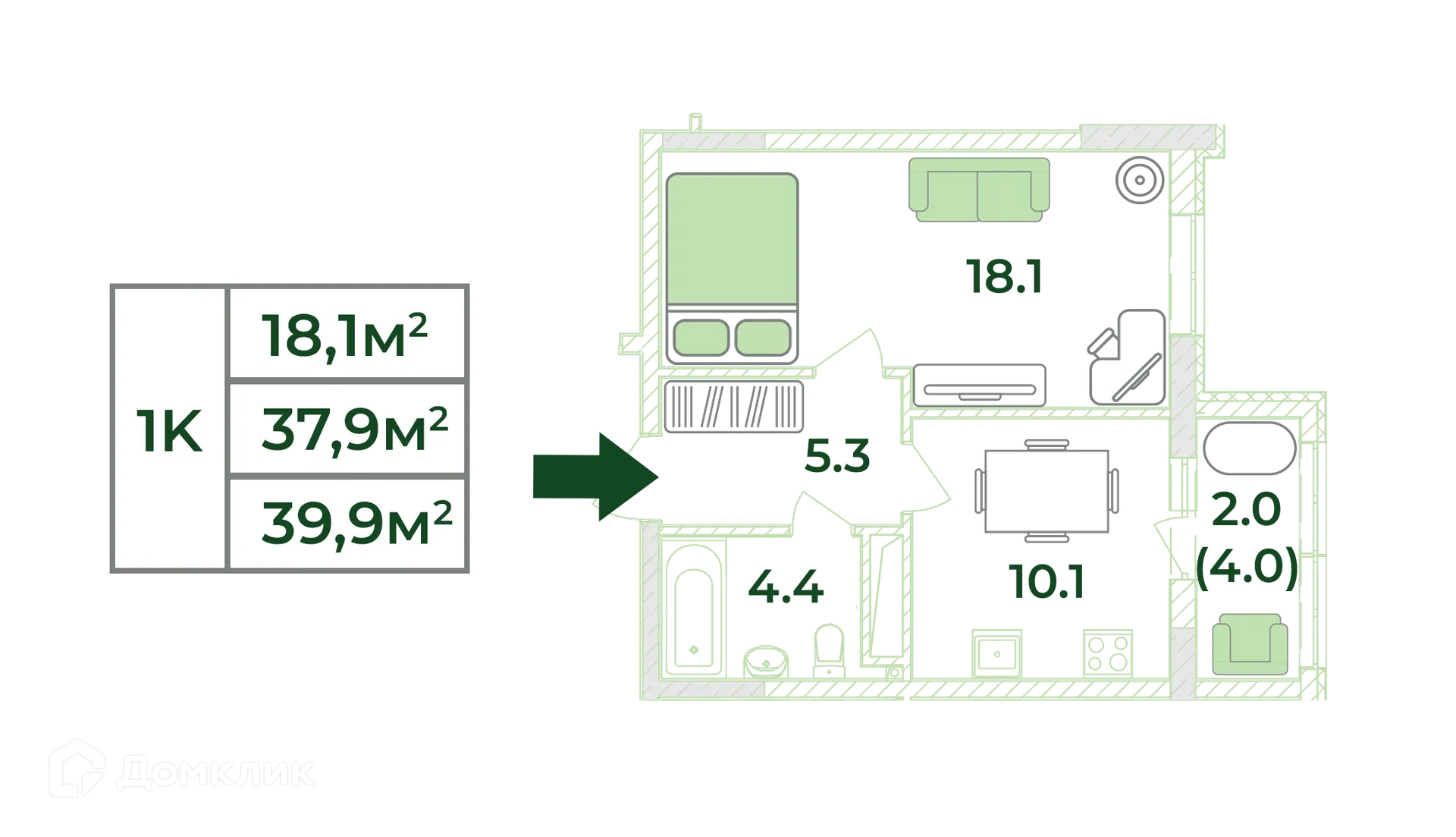 Фото квартиры в ЖК Жигулина роща