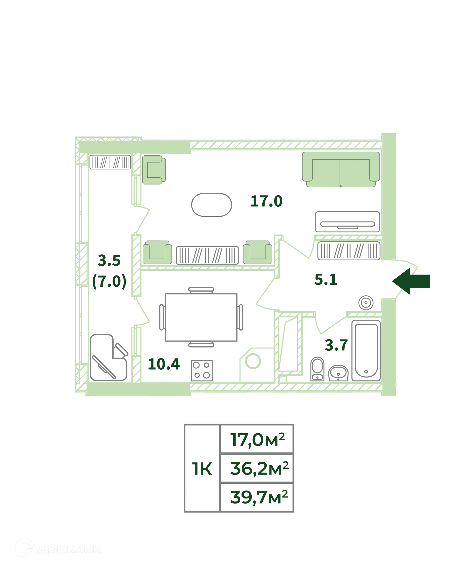 Фото квартиры в ЖК Жигулина роща