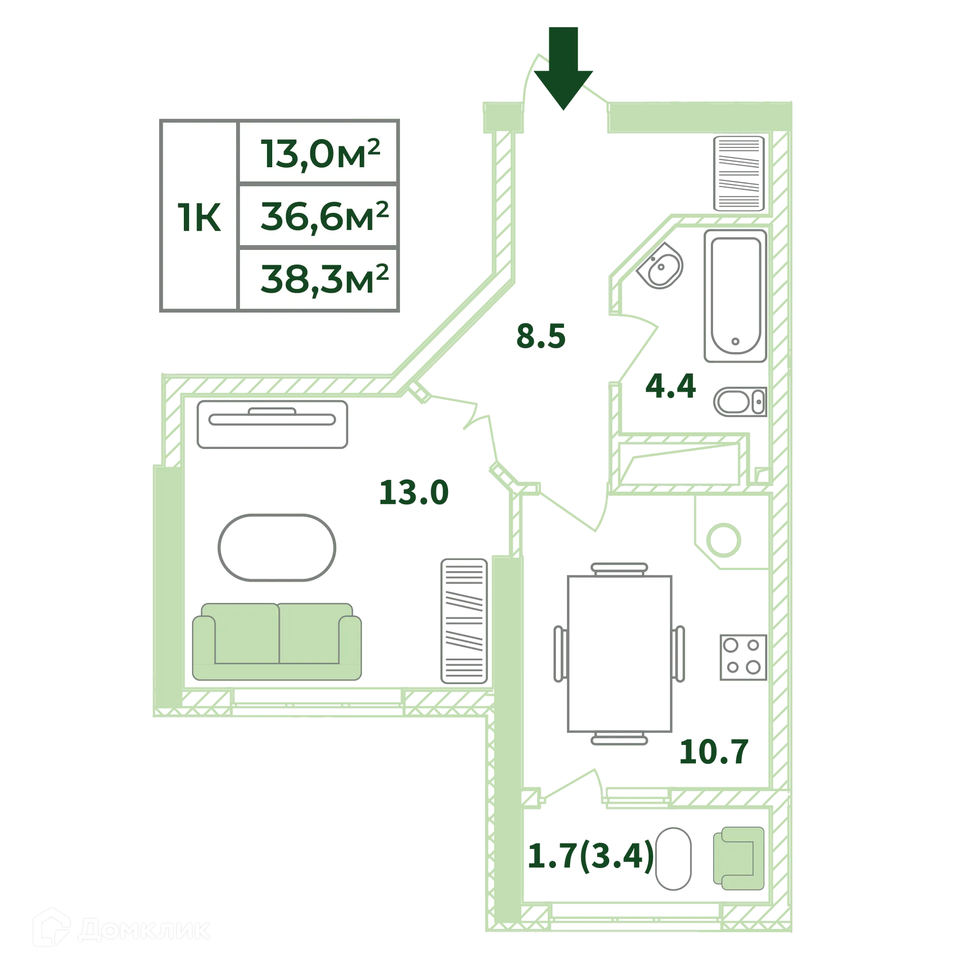 Фото квартиры в ЖК Жигулина роща