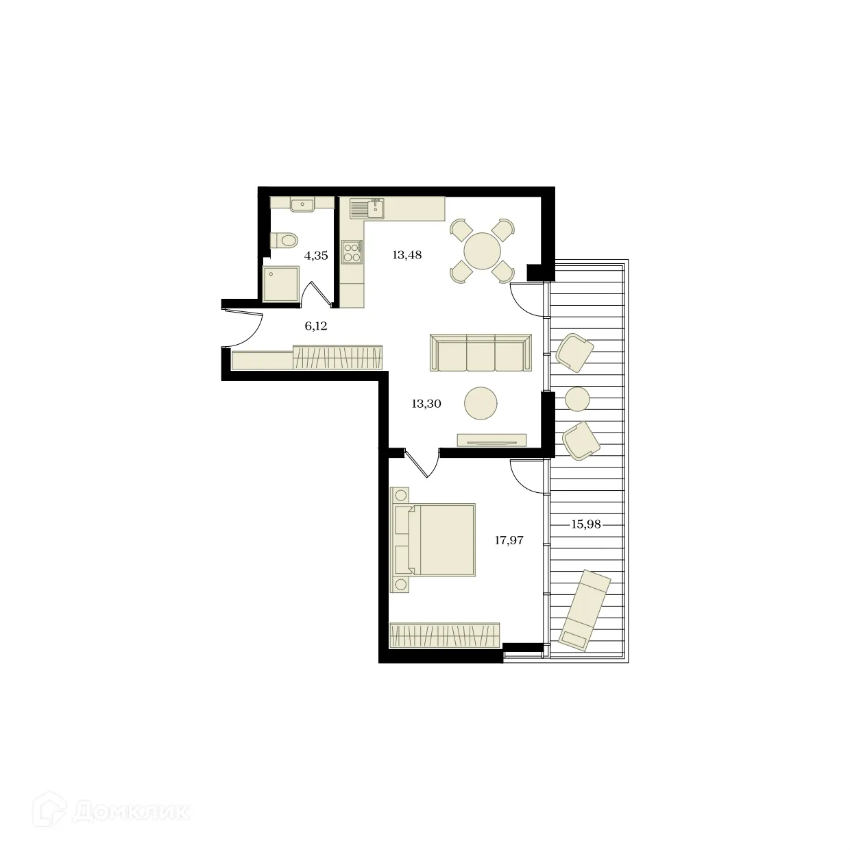 Фото квартиры в ЖК ЭДИКОН ПАРК