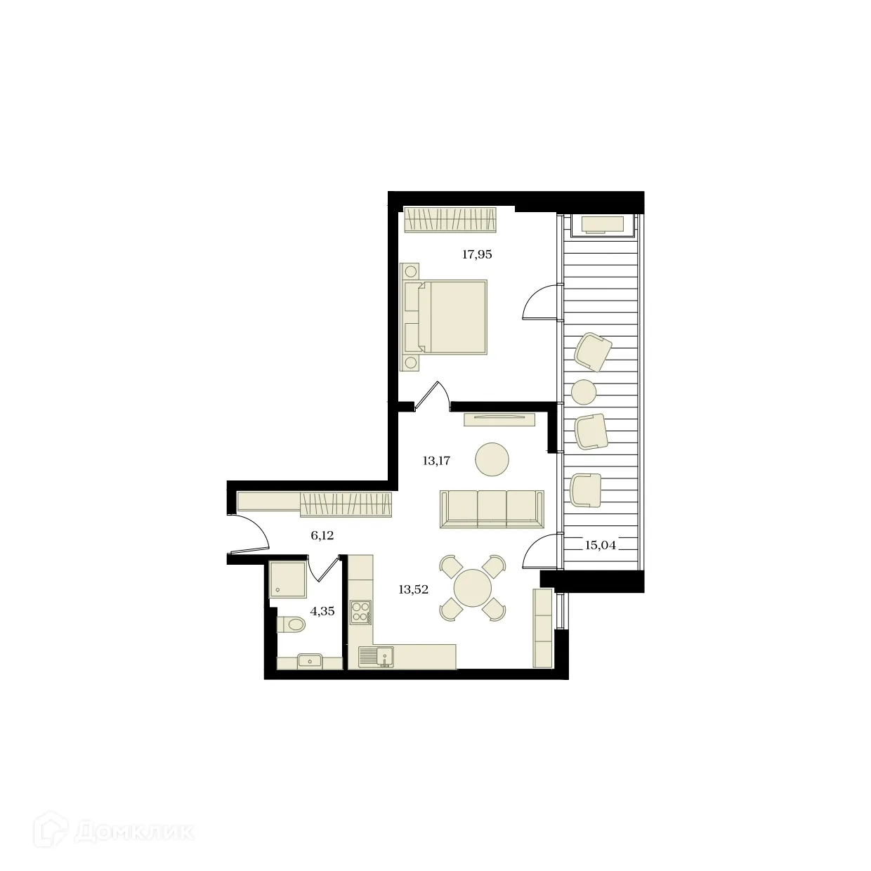 Фото квартиры в ЖК ЭДИКОН ПАРК