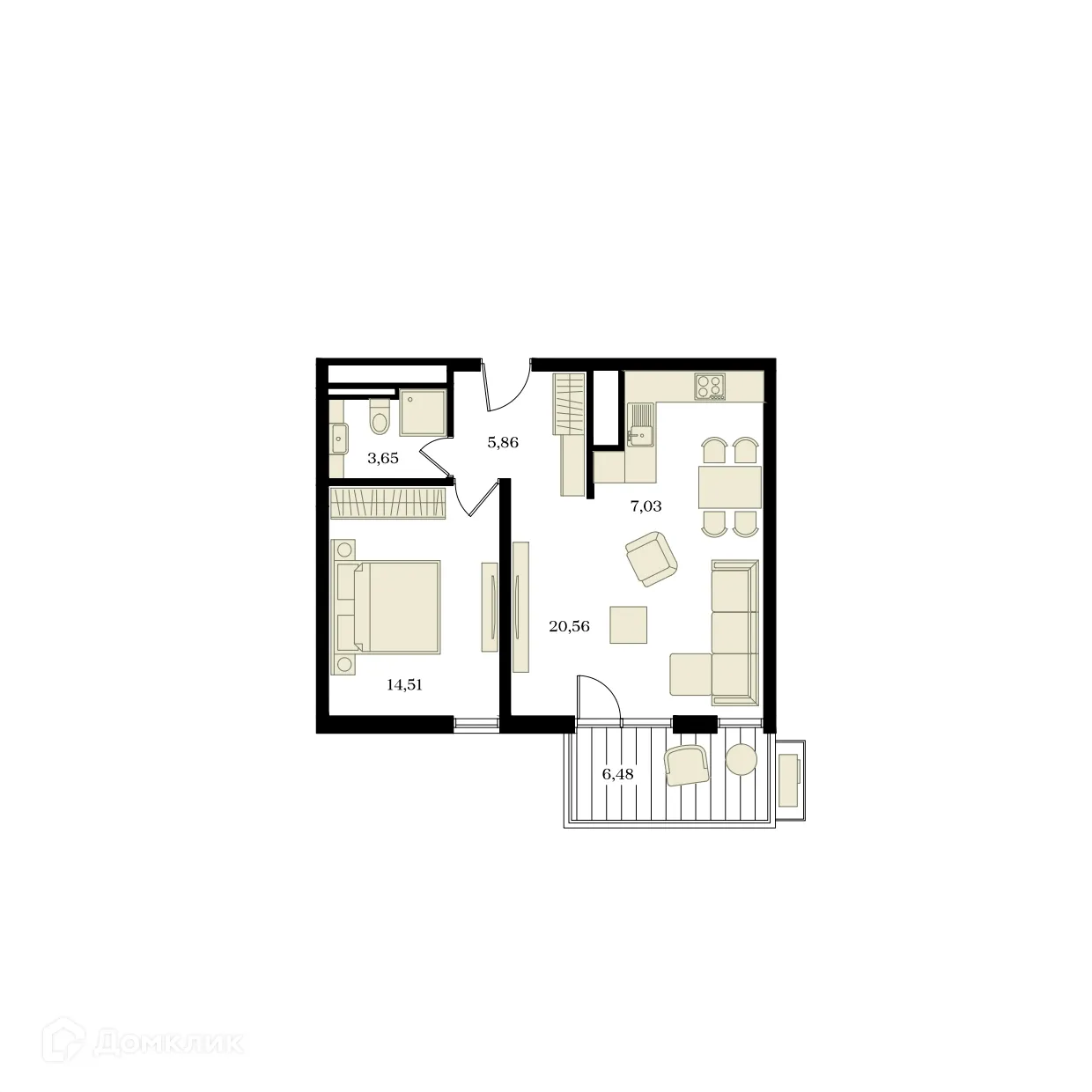 Фото квартиры в ЖК ЭДИКОН ПАРК