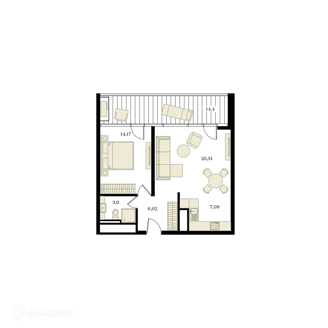 Фото квартиры в ЖК ЭДИКОН ПАРК