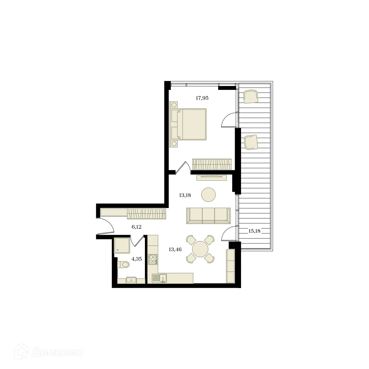 Фото квартиры в ЖК ЭДИКОН ПАРК