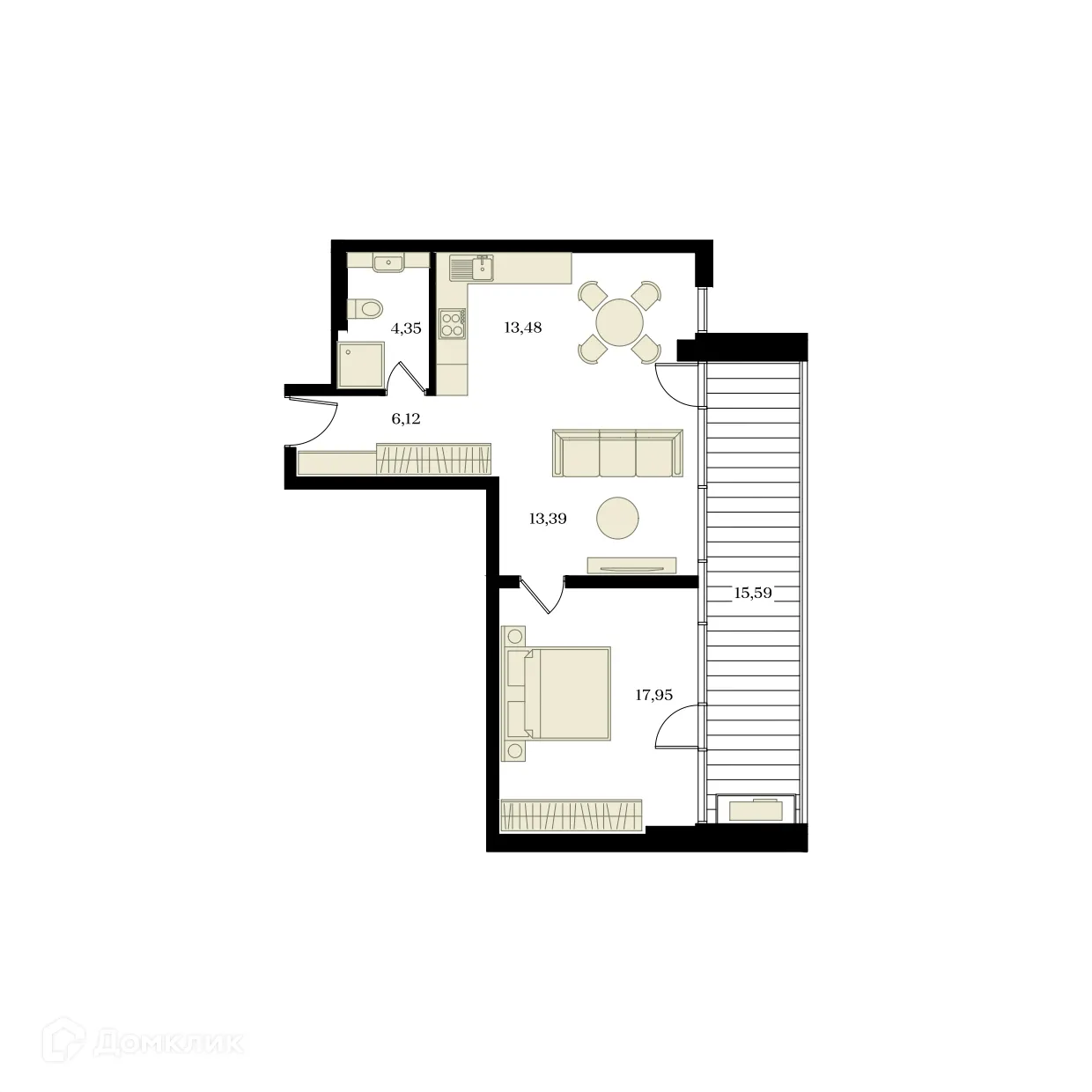 Фото квартиры в ЖК ЭДИКОН ПАРК