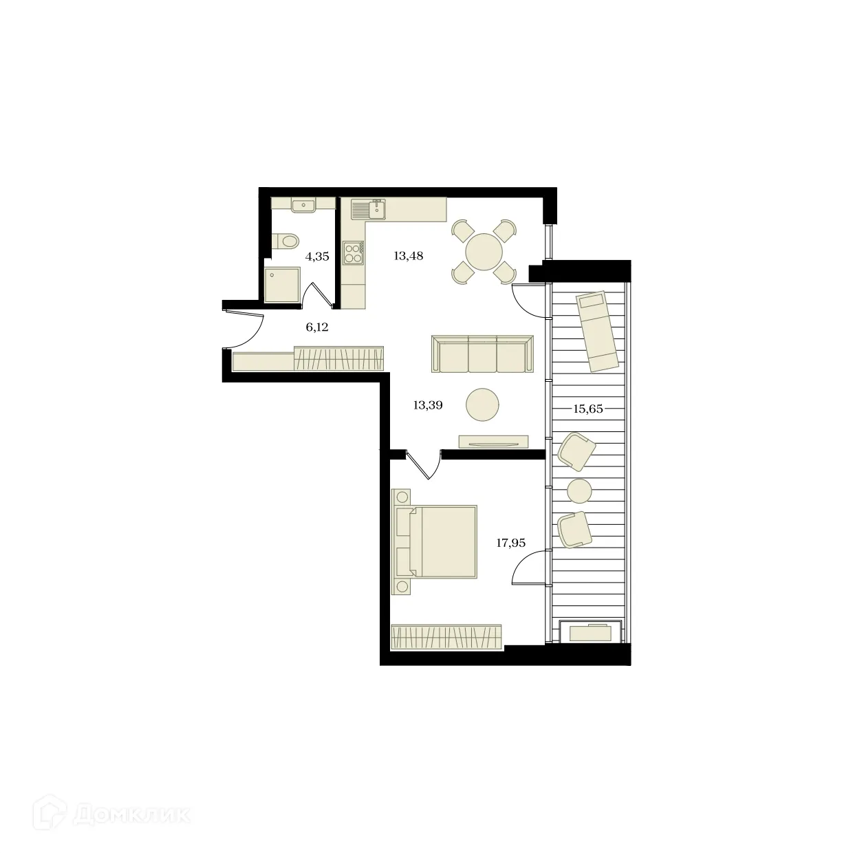 Фото квартиры в ЖК ЭДИКОН ПАРК