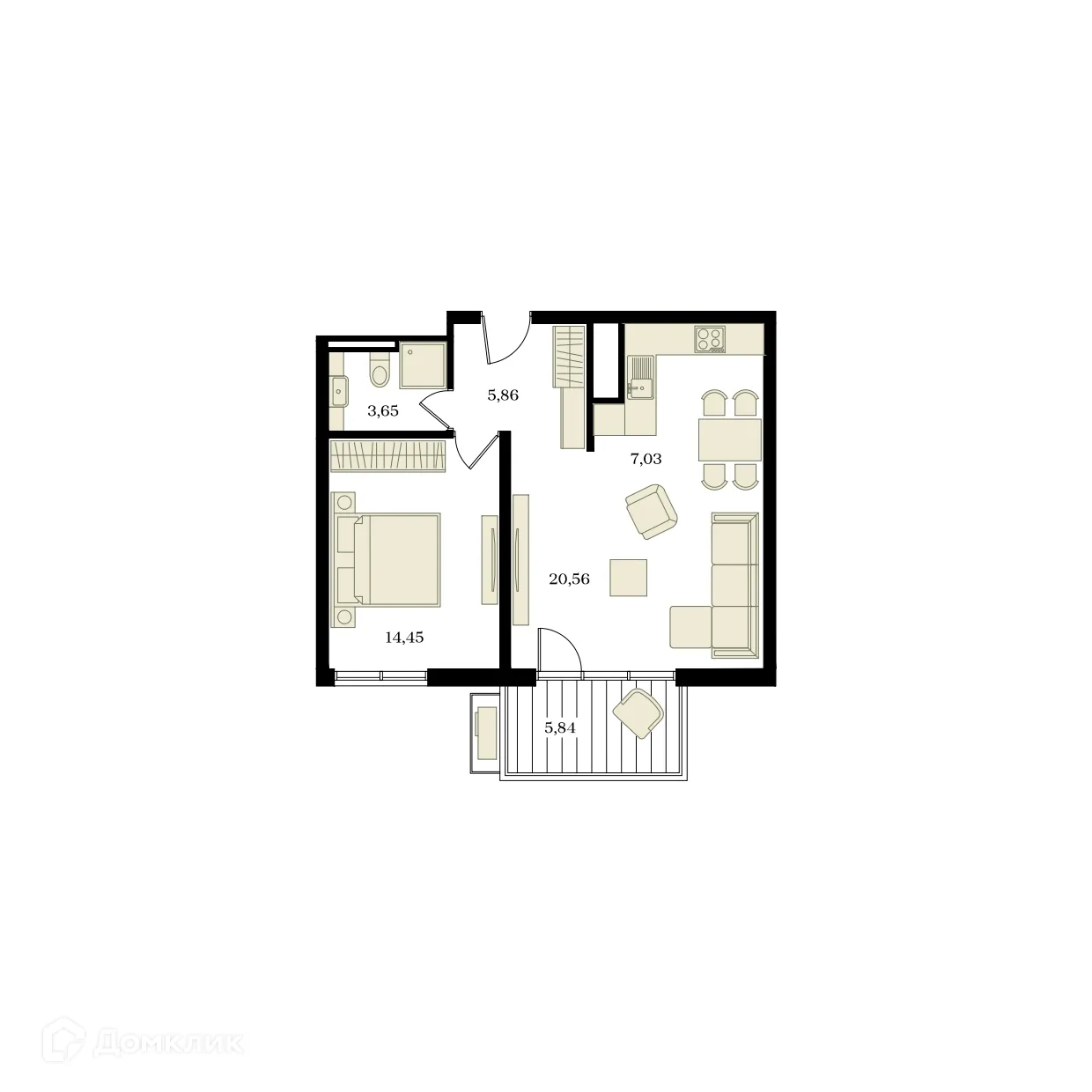 Фото квартиры в ЖК ЭДИКОН ПАРК