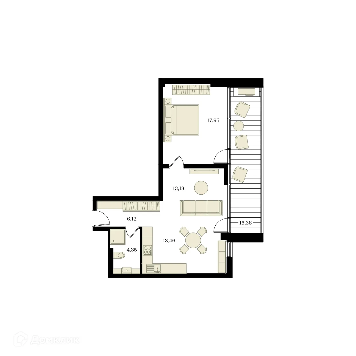 Фото квартиры в ЖК ЭДИКОН ПАРК