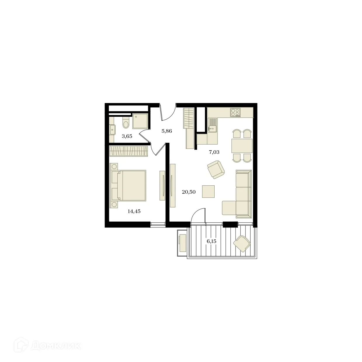 Фото квартиры в ЖК ЭДИКОН ПАРК