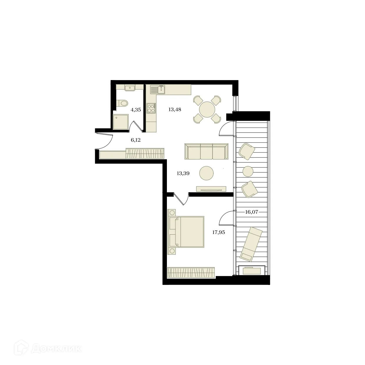 Фото квартиры в ЖК ЭДИКОН ПАРК