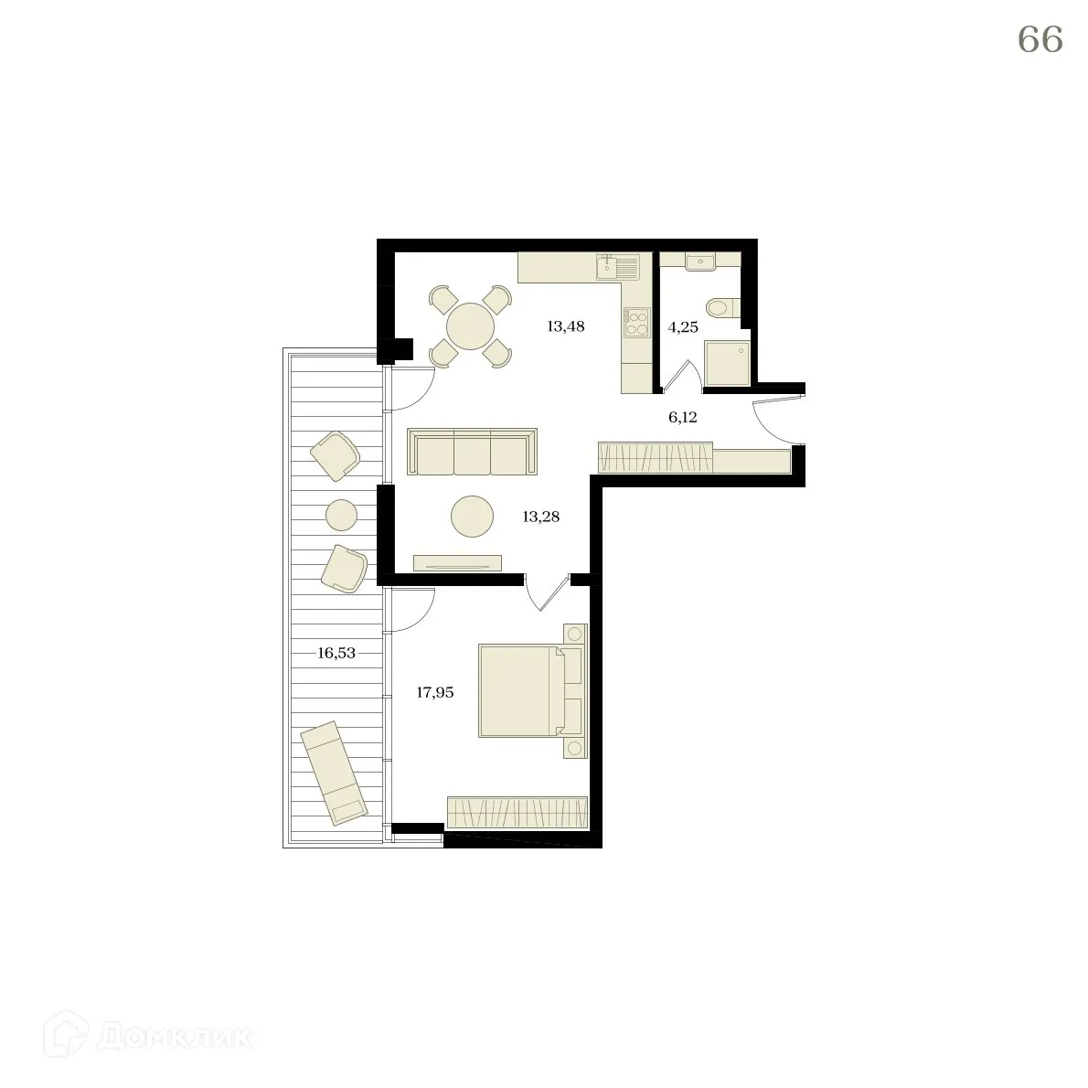 Фото квартиры в ЖК ЭДИКОН ПАРК