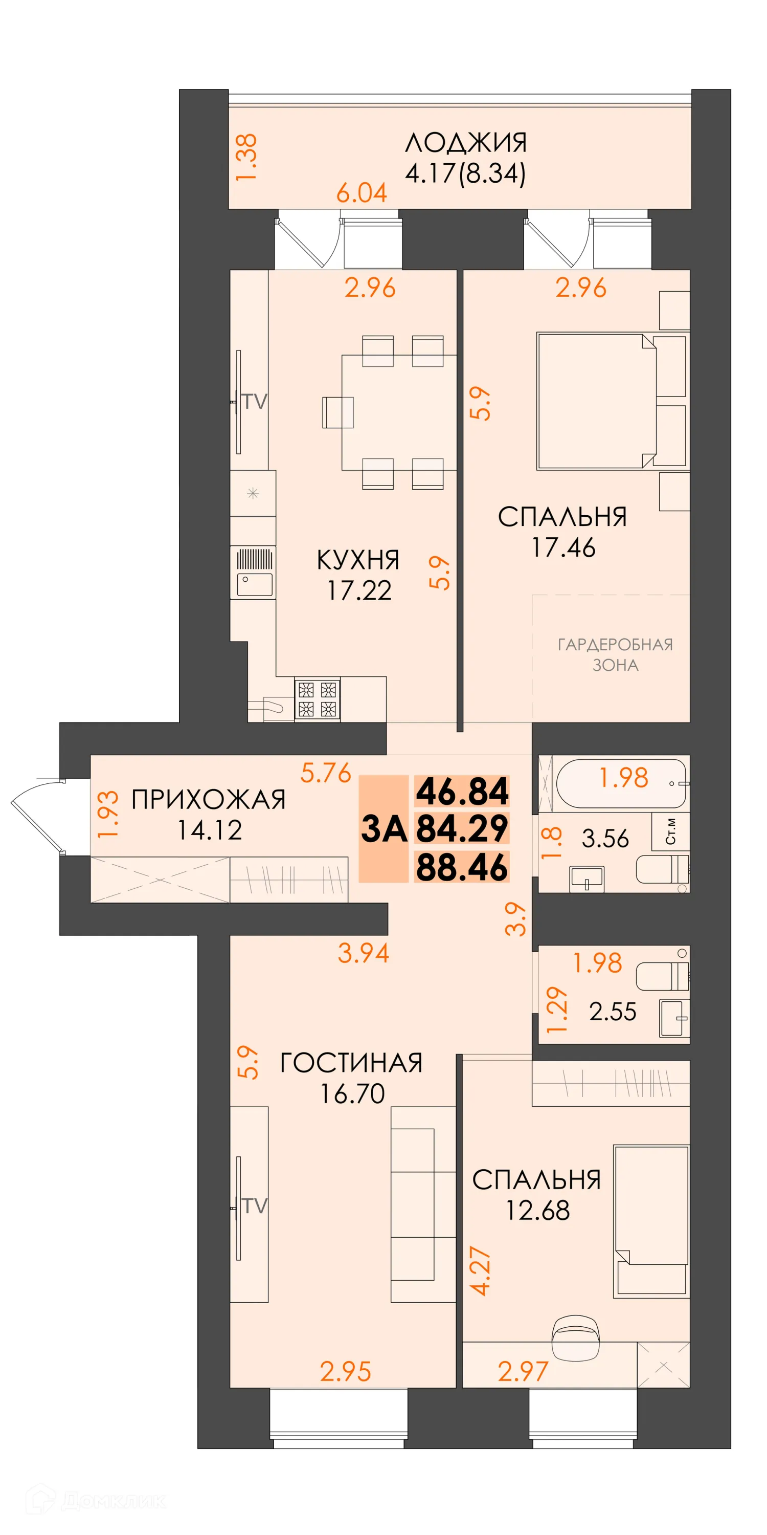 Фото квартиры в ЖК "Три богатыря"