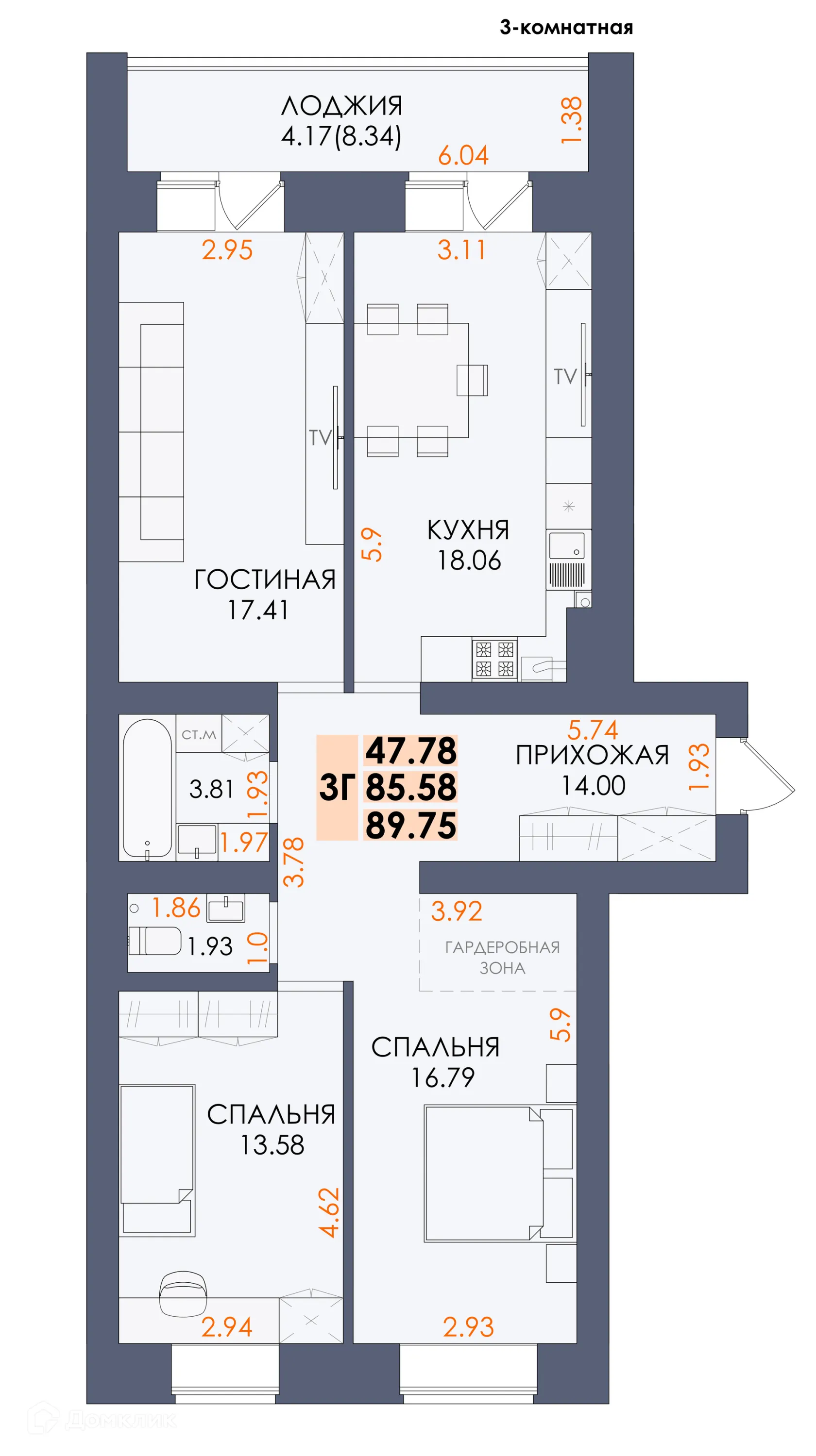 Фото квартиры в ЖК "Три богатыря"