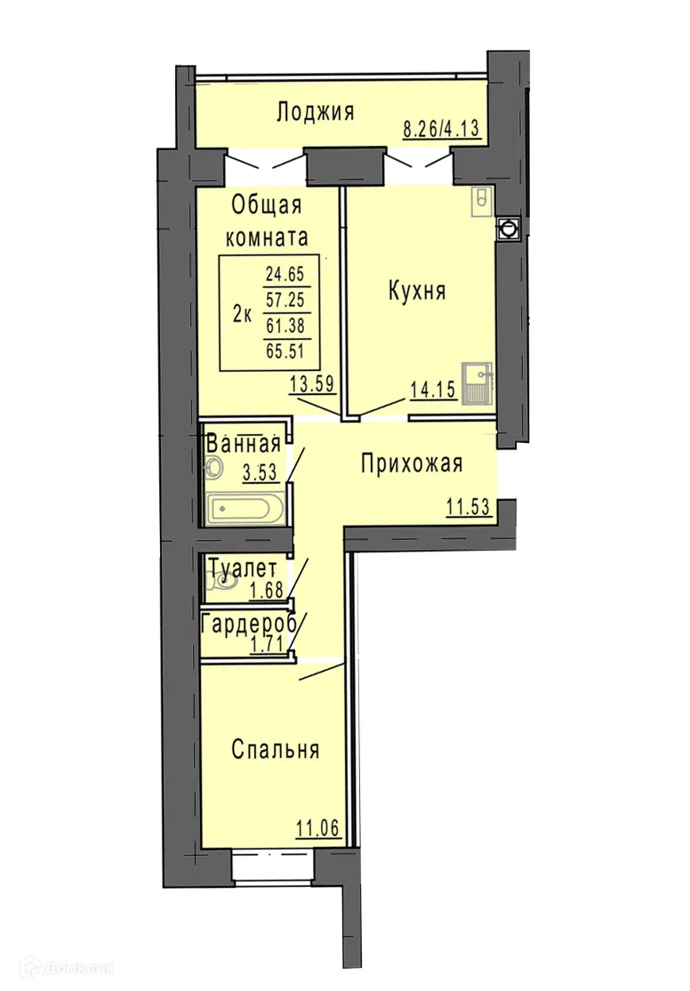 Фото квартиры в ЖК Микрорайон Светлый