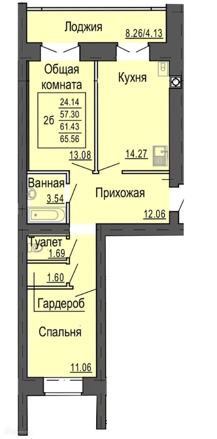 Фото квартиры в ЖК Микрорайон Светлый