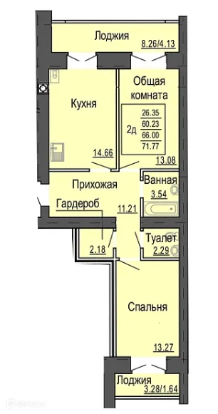 Фото квартиры в ЖК Микрорайон Светлый