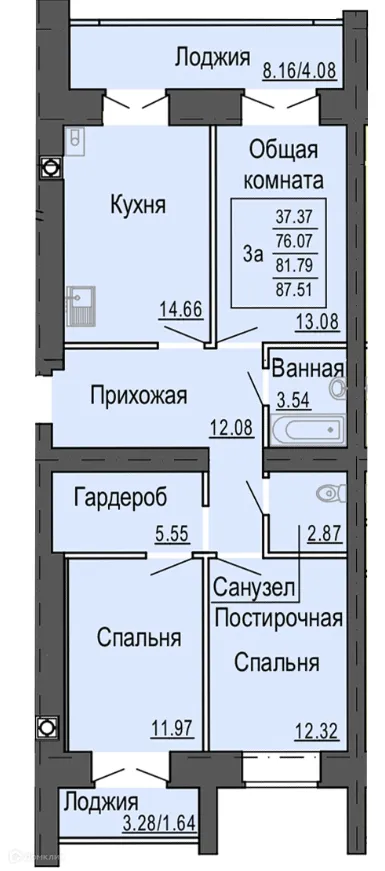 Фото квартиры в ЖК Микрорайон Светлый