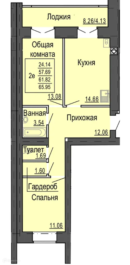 Фото квартиры в ЖК Микрорайон Светлый