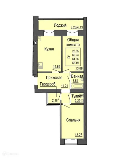 Фото квартиры в ЖК Микрорайон Светлый