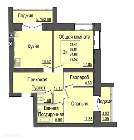 Фото квартиры в ЖК Микрорайон Светлый