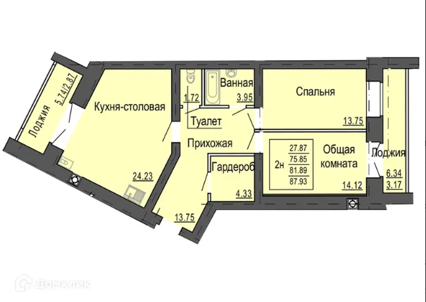 Фото квартиры в ЖК Микрорайон Светлый