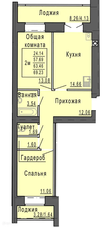 Фото квартиры в ЖК Микрорайон Светлый