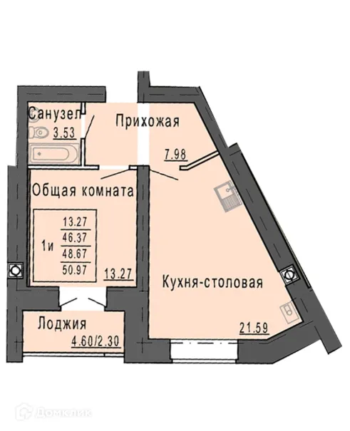 Фото квартиры в ЖК Микрорайон Светлый