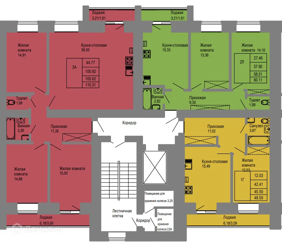 Фото квартиры в ЖК Микрорайон "Фестивальный"