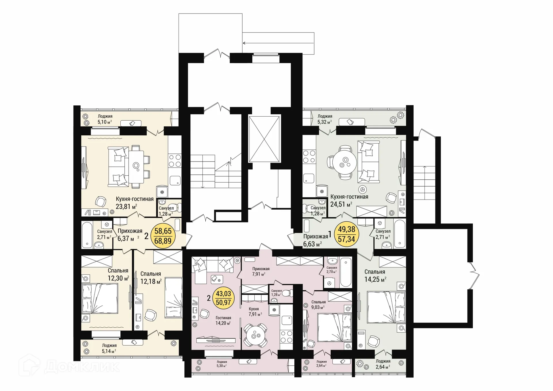 Фото квартиры в ЖК в м/р «Западный»