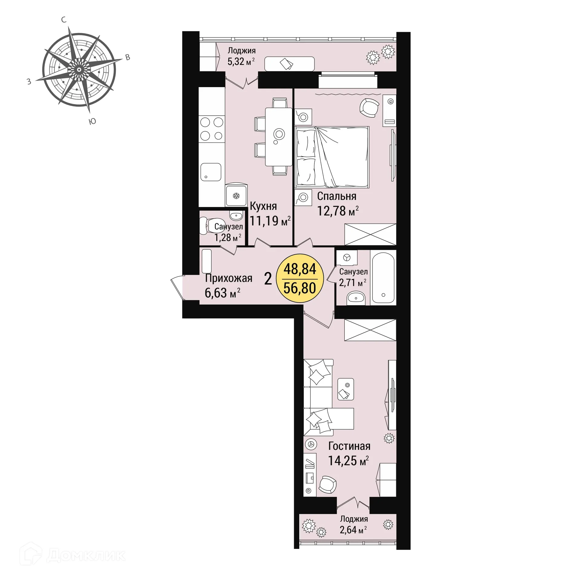 Фото квартиры в ЖК в м/р «Западный»