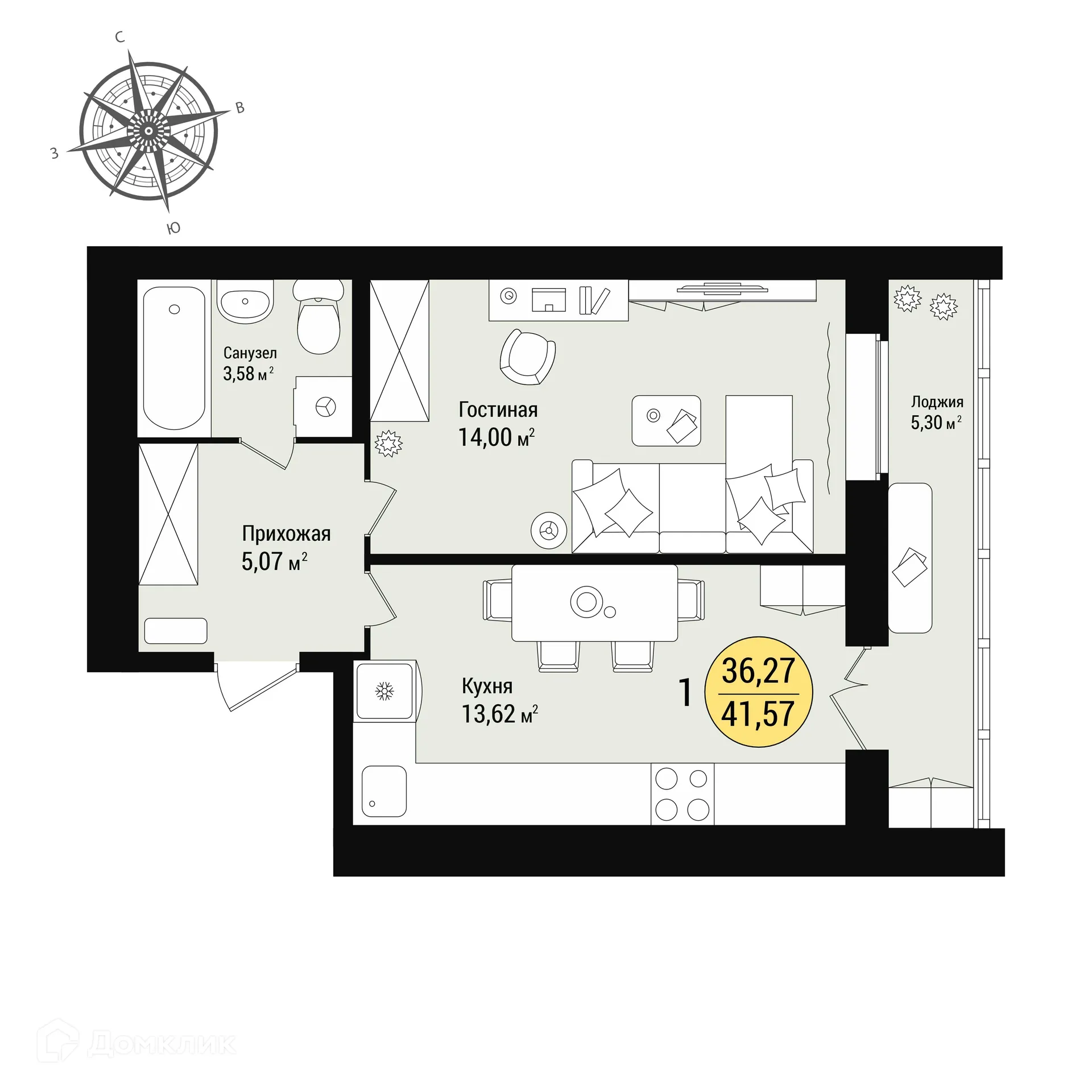 Фото квартиры в ЖК в м/р «Западный»