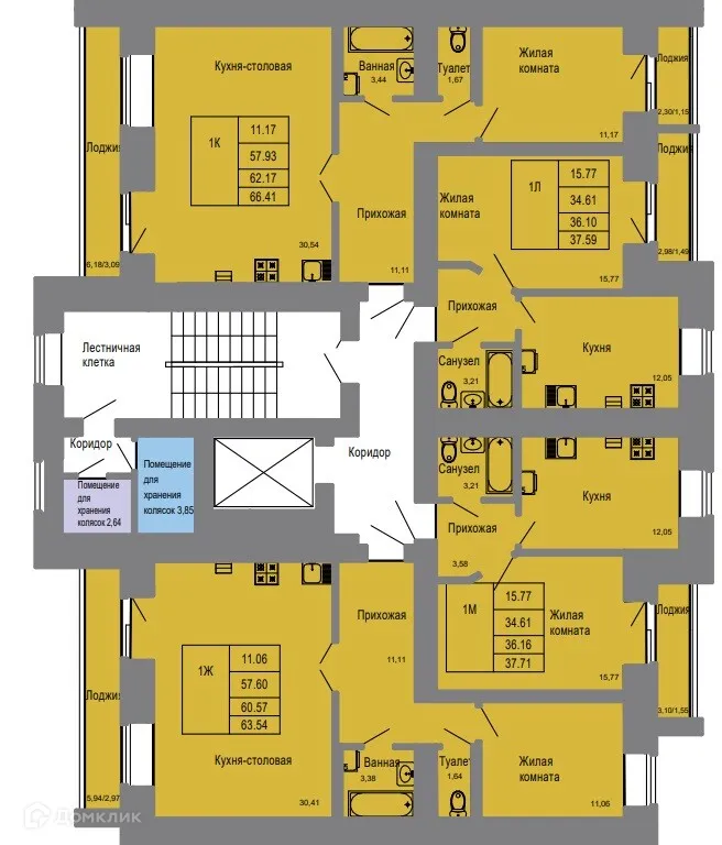 Фото квартиры в ЖК Микрорайон "Фестивальный"