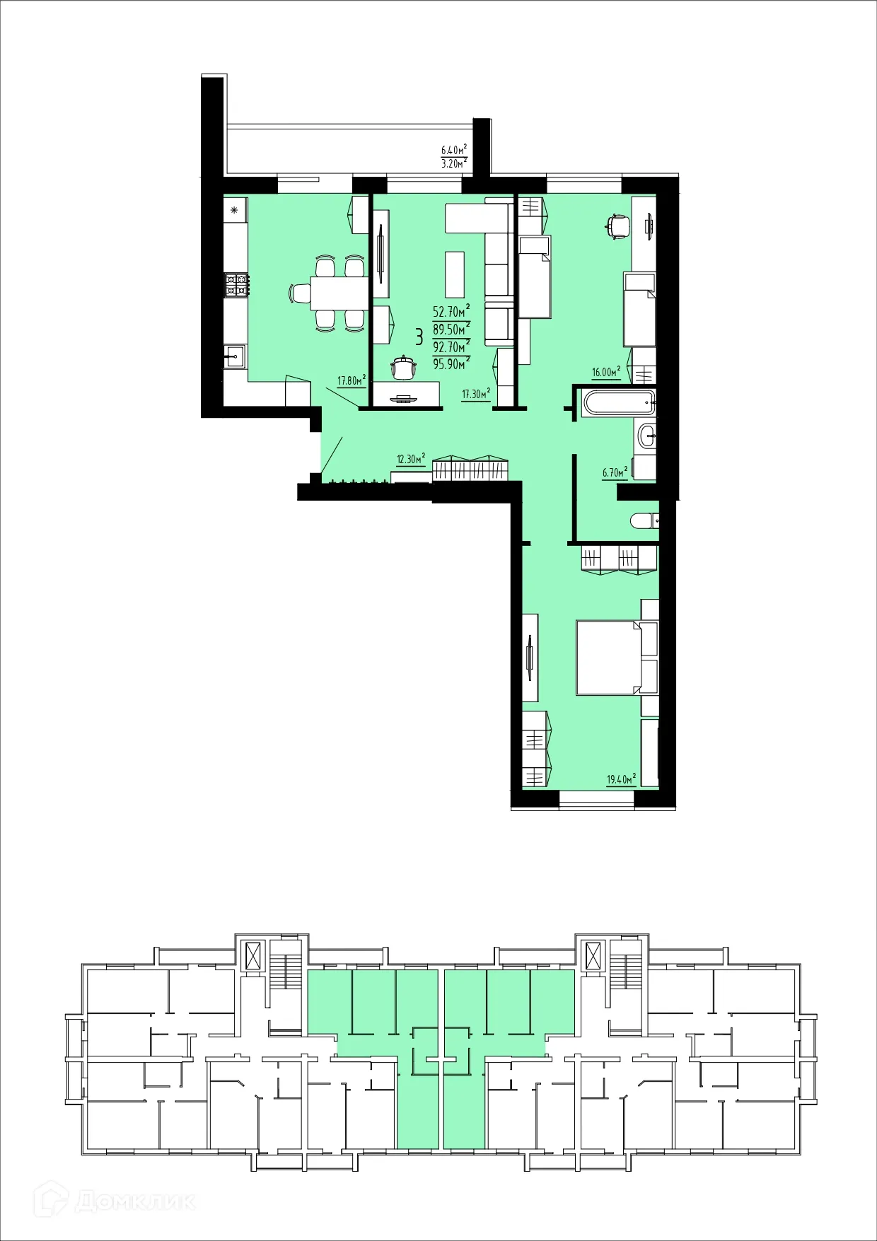 Фото квартиры в ЖК Жилой дом по ул. Республиканская-Красноармейская