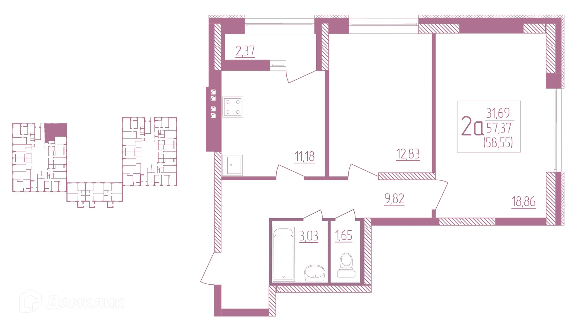 Фото квартиры в ЖК Дом по ул. А. Лусс