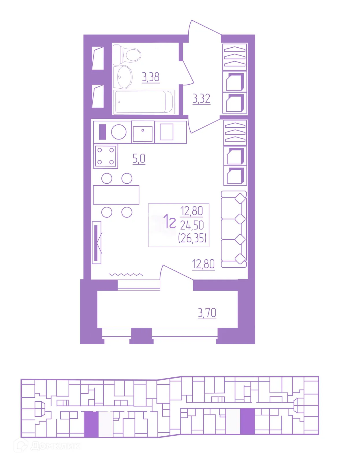 Фото квартиры в ЖК Акварель