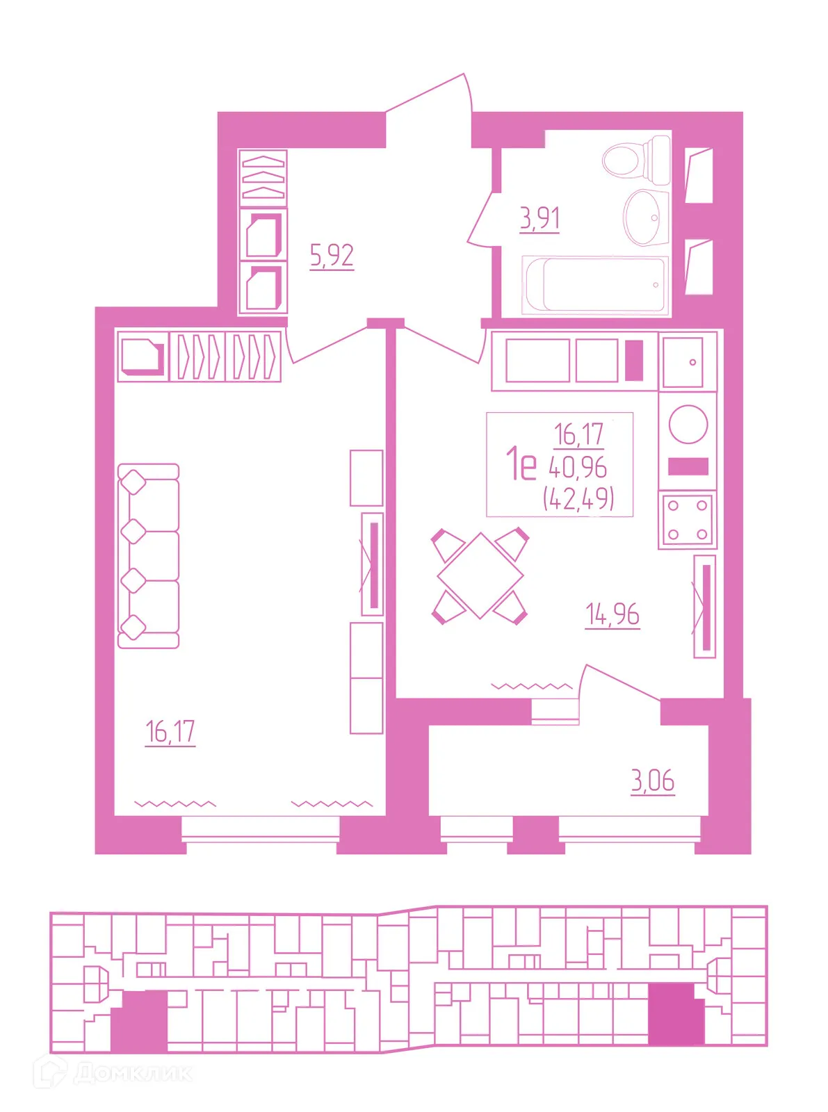 Фото квартиры в ЖК Акварель