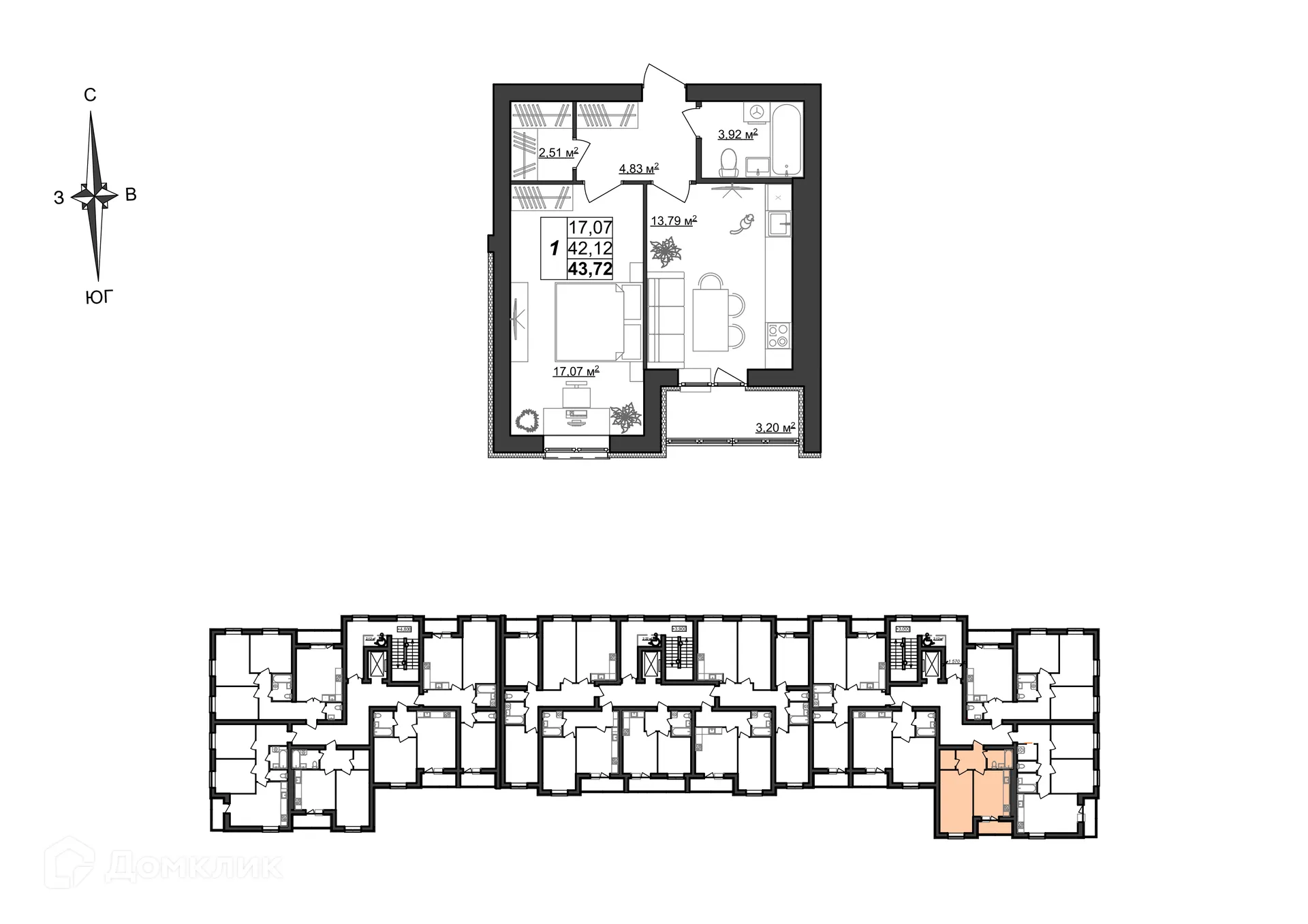 Фото квартиры в ЖК по ул. Большевистская