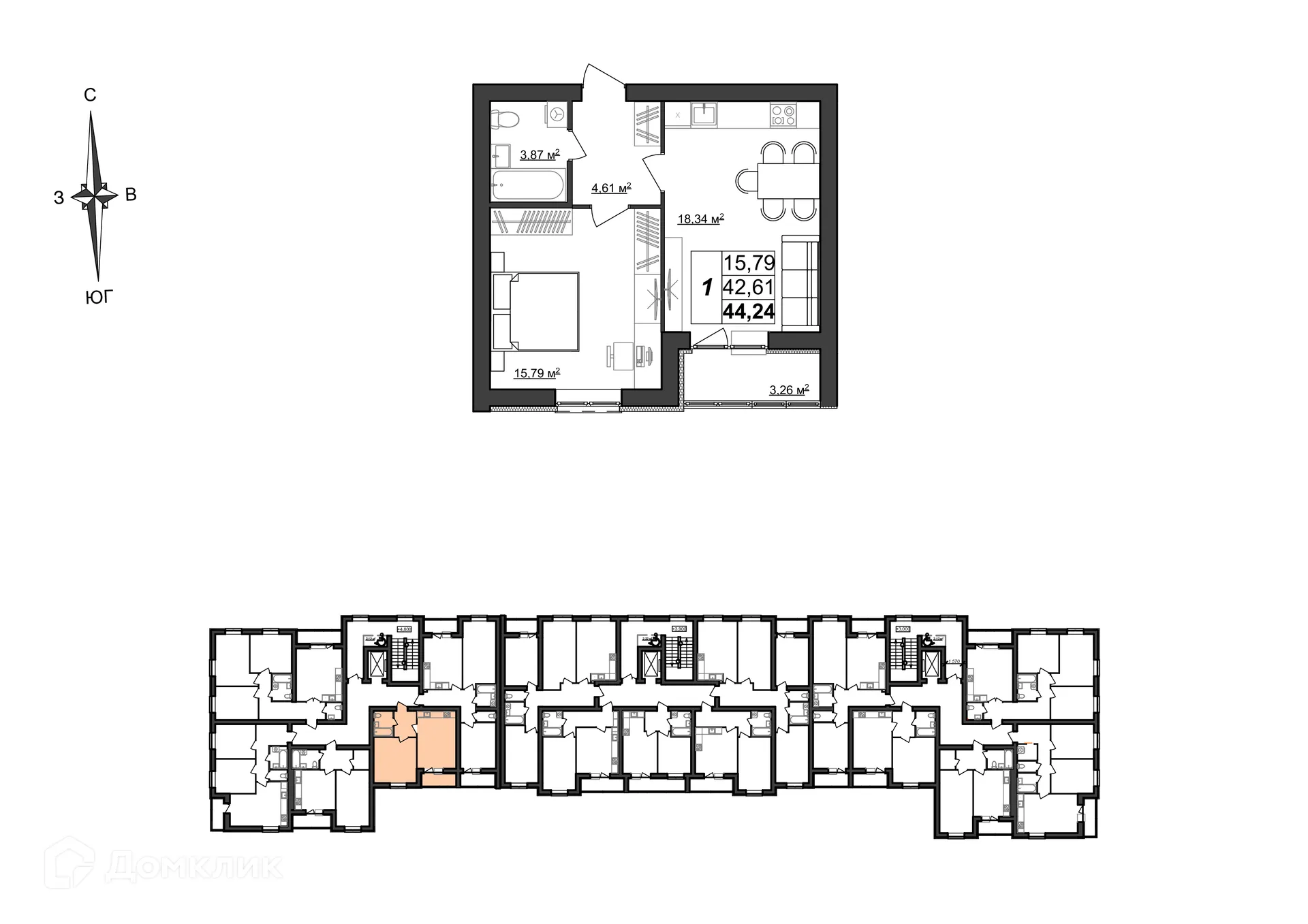 Фото квартиры в ЖК по ул. Большевистская