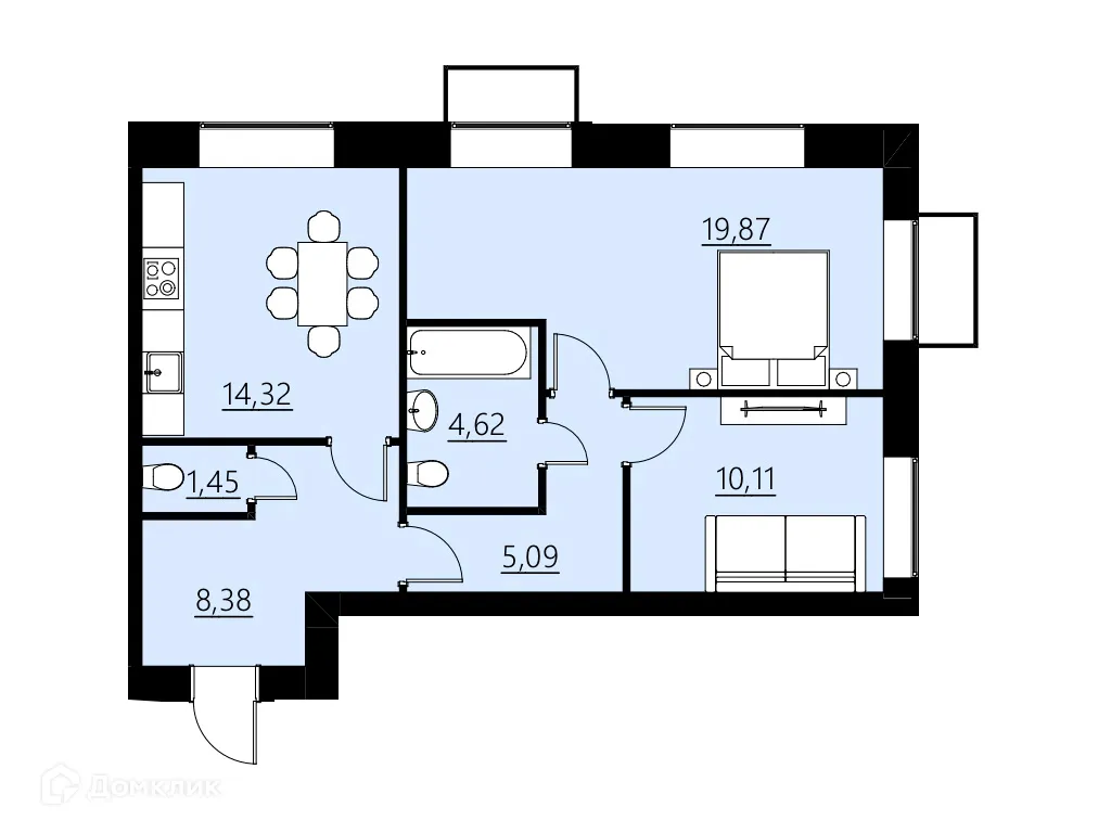 Фото квартиры в ЖК ДОМ НА СОВЕТСКОЙ