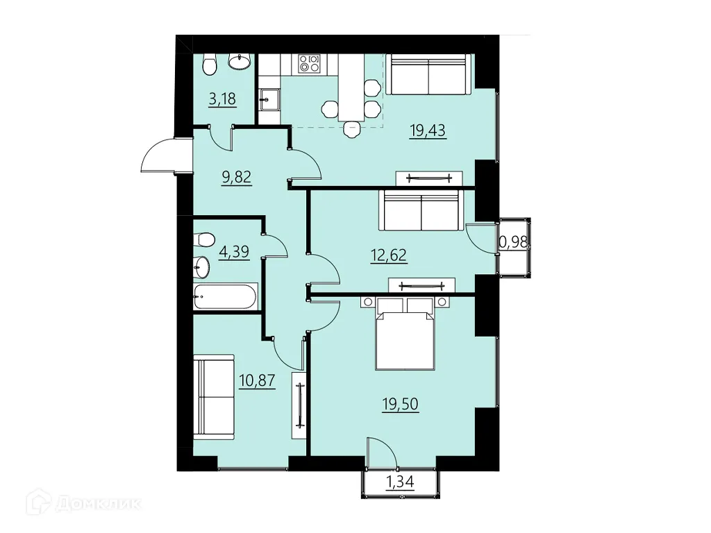 Фото квартиры в ЖК ДОМ НА СОВЕТСКОЙ