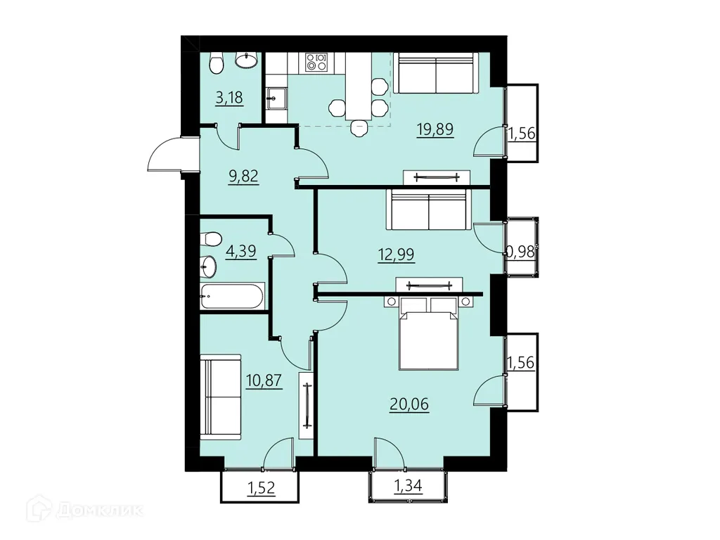 Фото квартиры в ЖК ДОМ НА СОВЕТСКОЙ