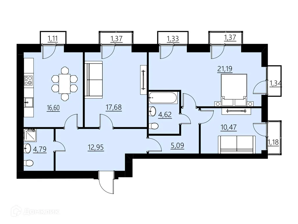 Фото квартиры в ЖК ДОМ НА СОВЕТСКОЙ