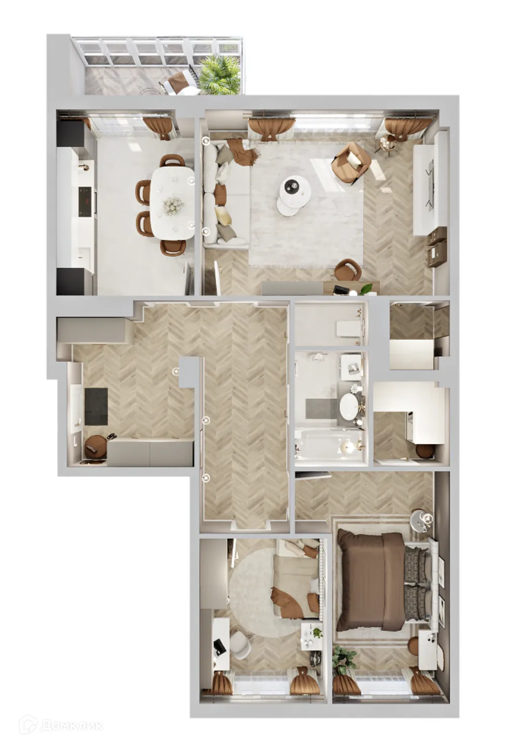 Фото квартиры в ЖК Жилой дом по улице Кальвица