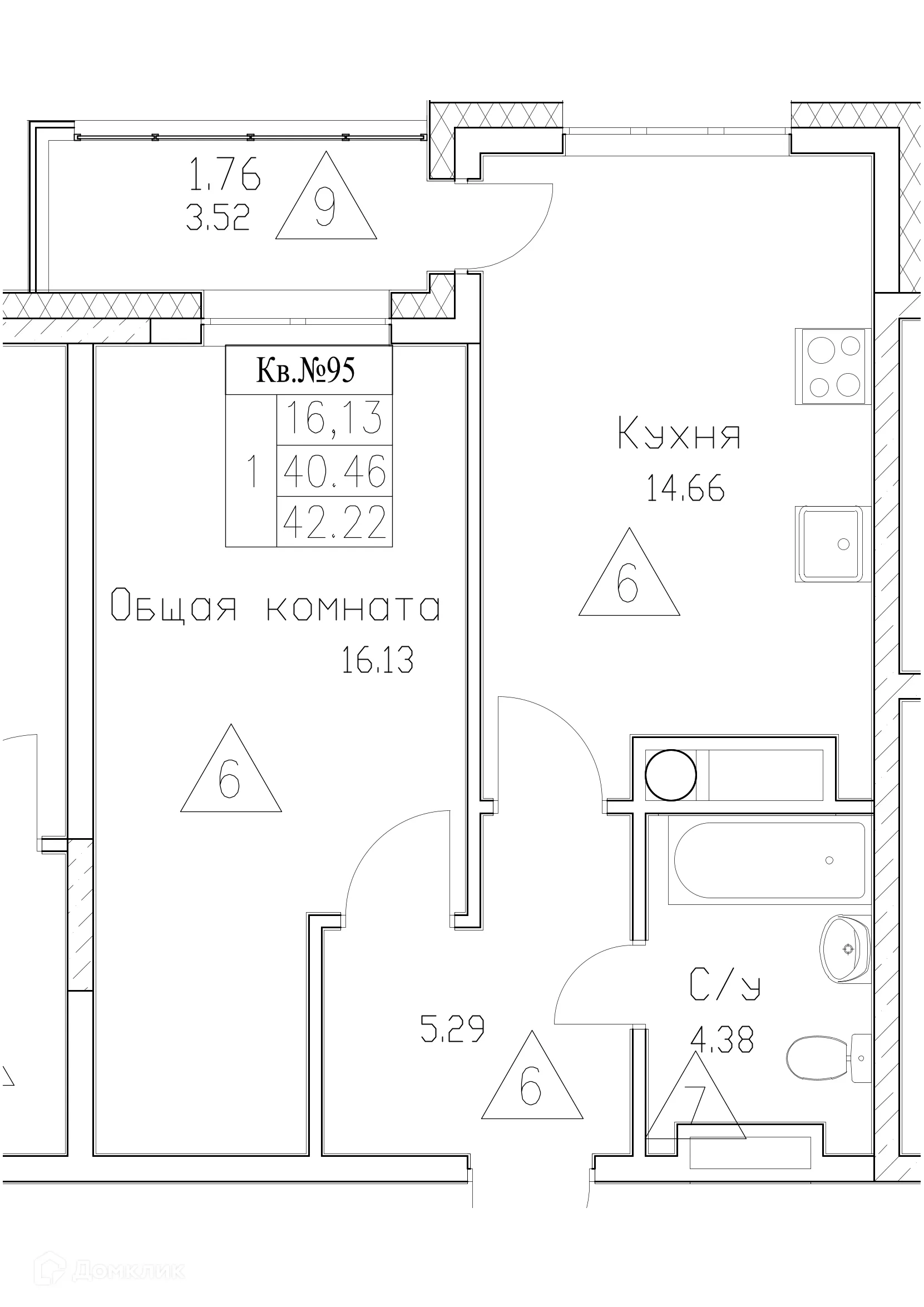Фото квартиры в ЖК Сайдыы