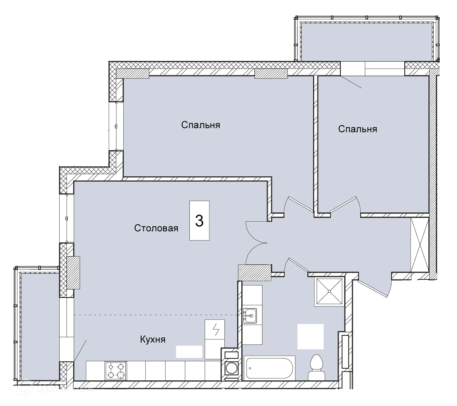 Фото квартиры в ЖК "Атмосфера"